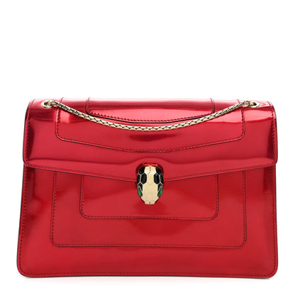 Calfskin Shoulder Bag - Red