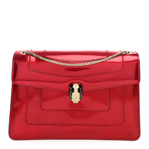 Calfskin Shoulder Bag - Red