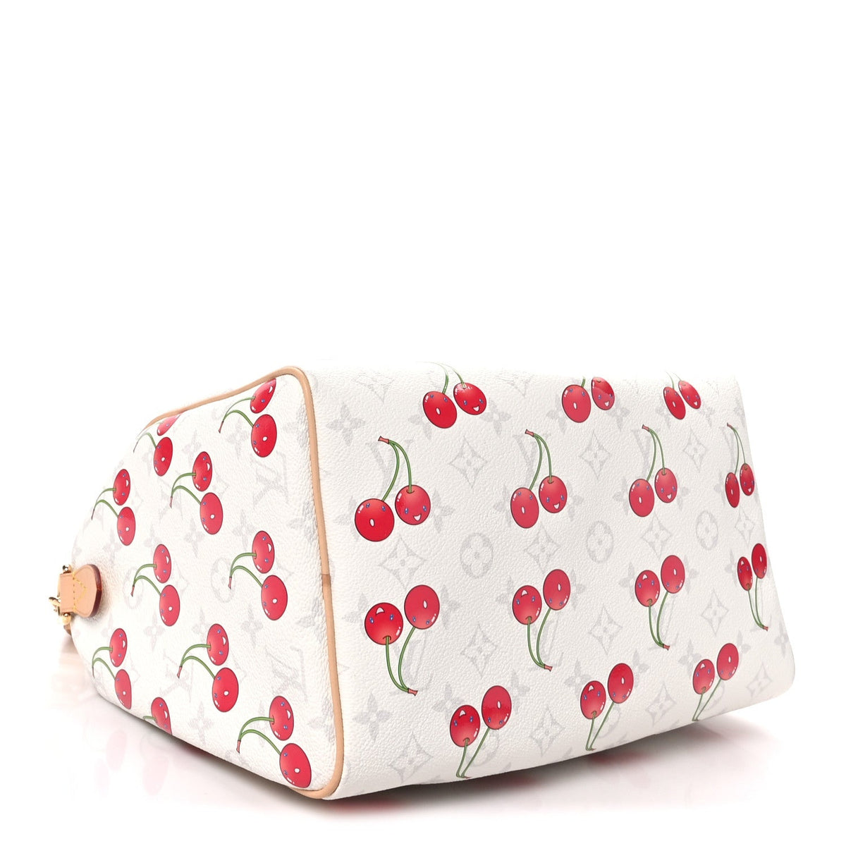 Lv X Tm Monogram Cerises Speedy Soft Ban Handbag