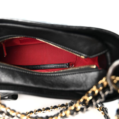 Small Quilted Calfskin Hobo Bag - Black