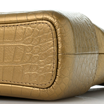 Medium Calfskin Hobo Bag - Gold