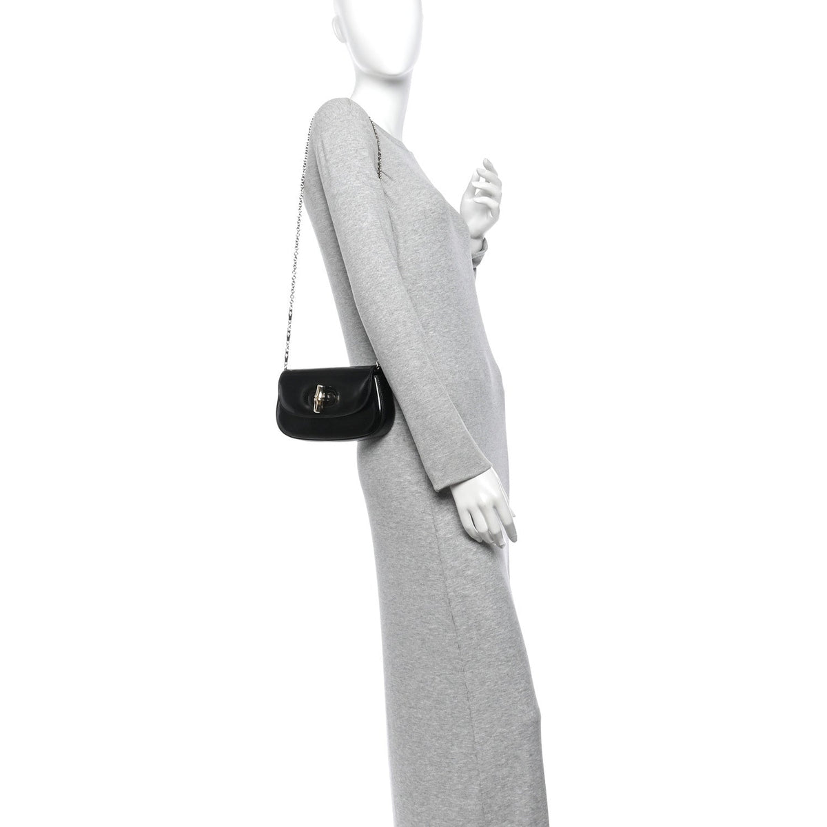 Small Calfskin Handbag - Black