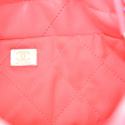 Mini Quilted Calfskin Handbag - Pink
