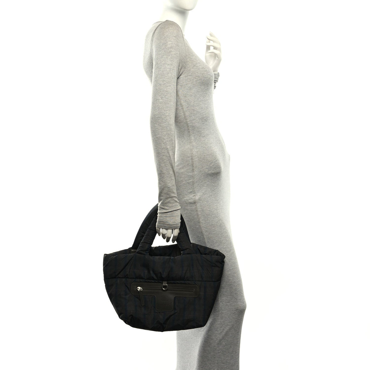 Medium Quilted Nylon Tote Bag