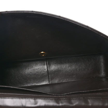 Maxi Quilted Lambskin Flap Shoulder Bag - Brown