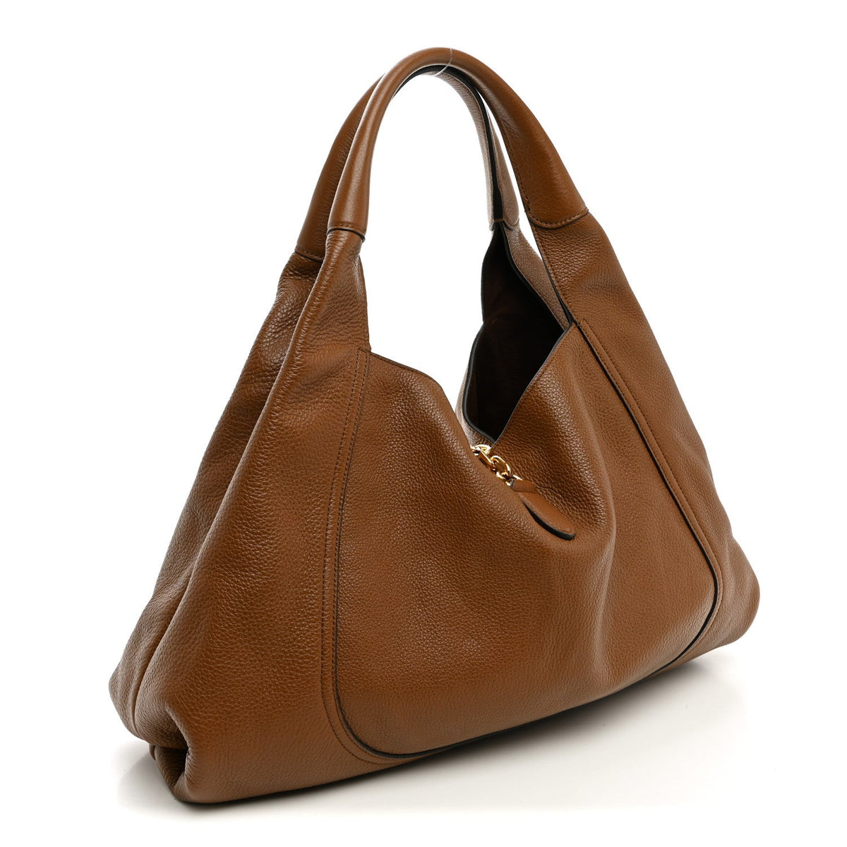 Maxi Calfskin Shoulder Bag - Brown