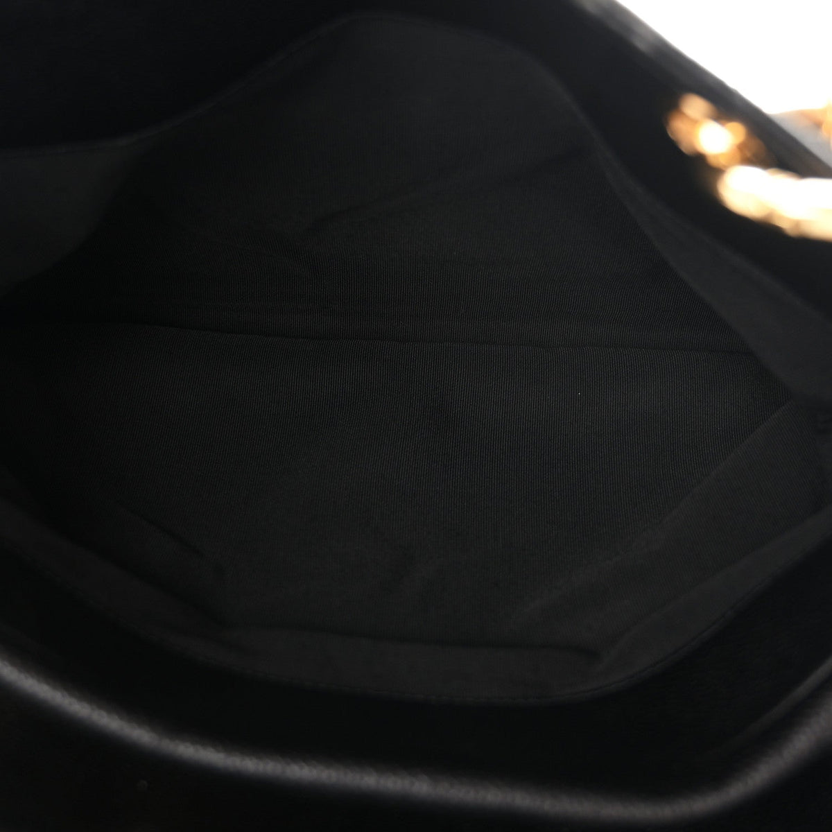 Quilted Caviar Tote Bag - Black
