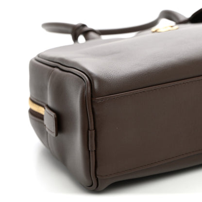 Large Calfskin Handbag - Brown