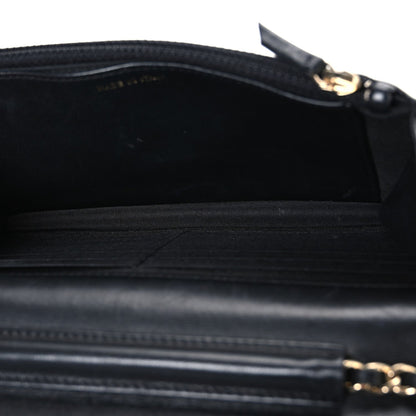 Lambskin Wallet Bag - Black