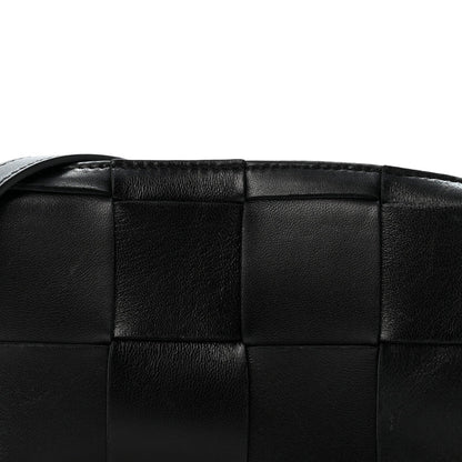 Maxi Lambskin Crossbody Bag - Black