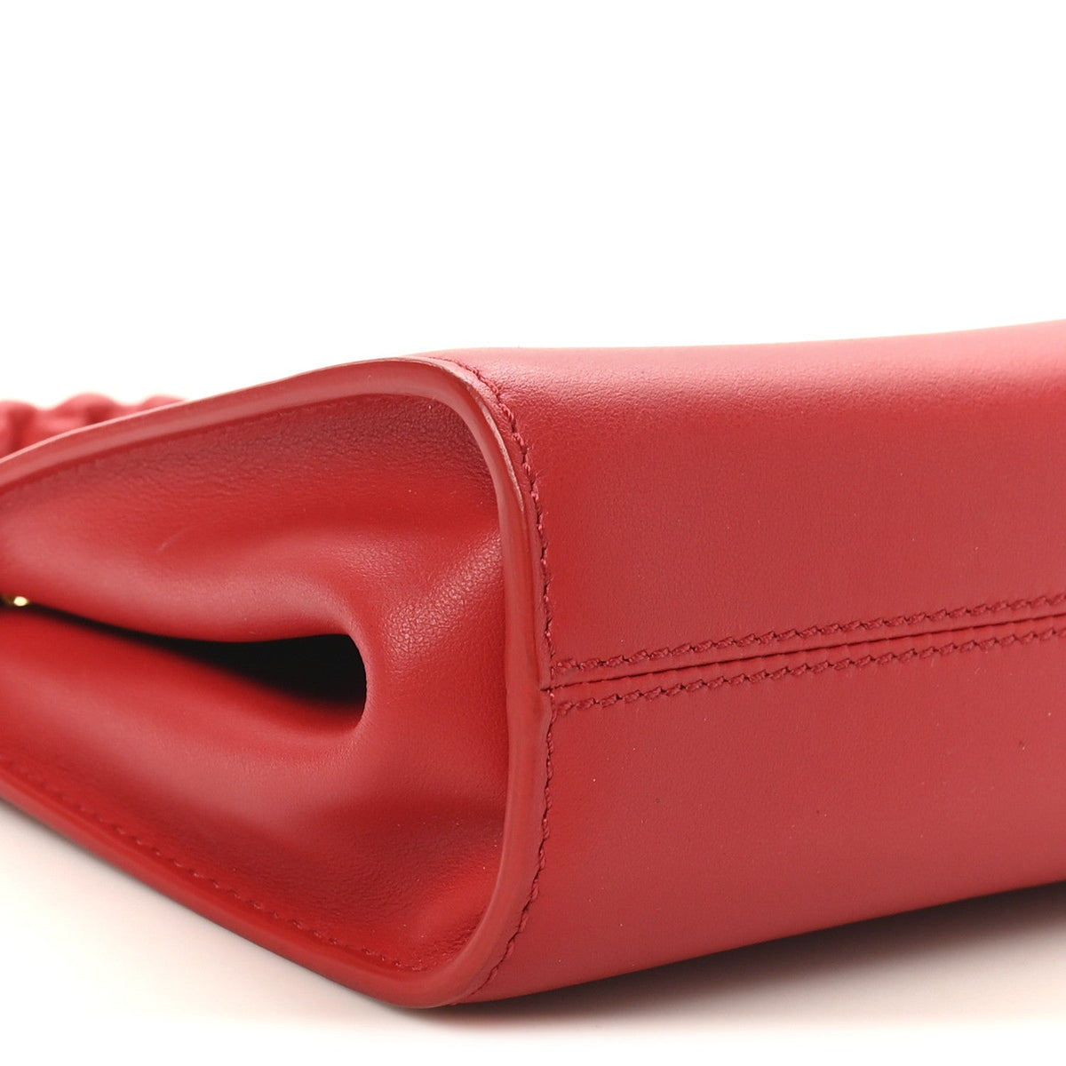 Calfskin Handbag - Red