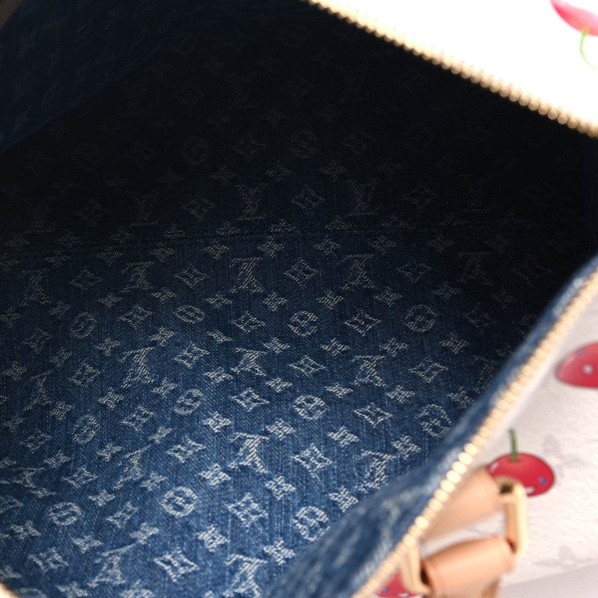 Lv X Tm Monogram Cerises Speedy Soft Ban Handbag