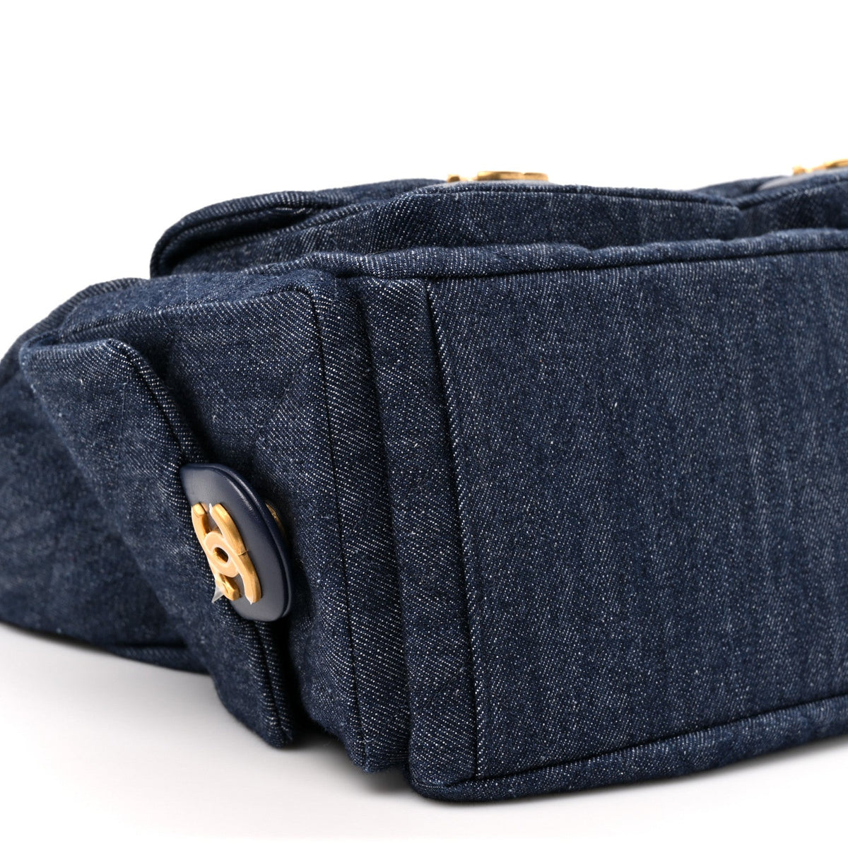 Large Quilted Hobo Bag - Blue