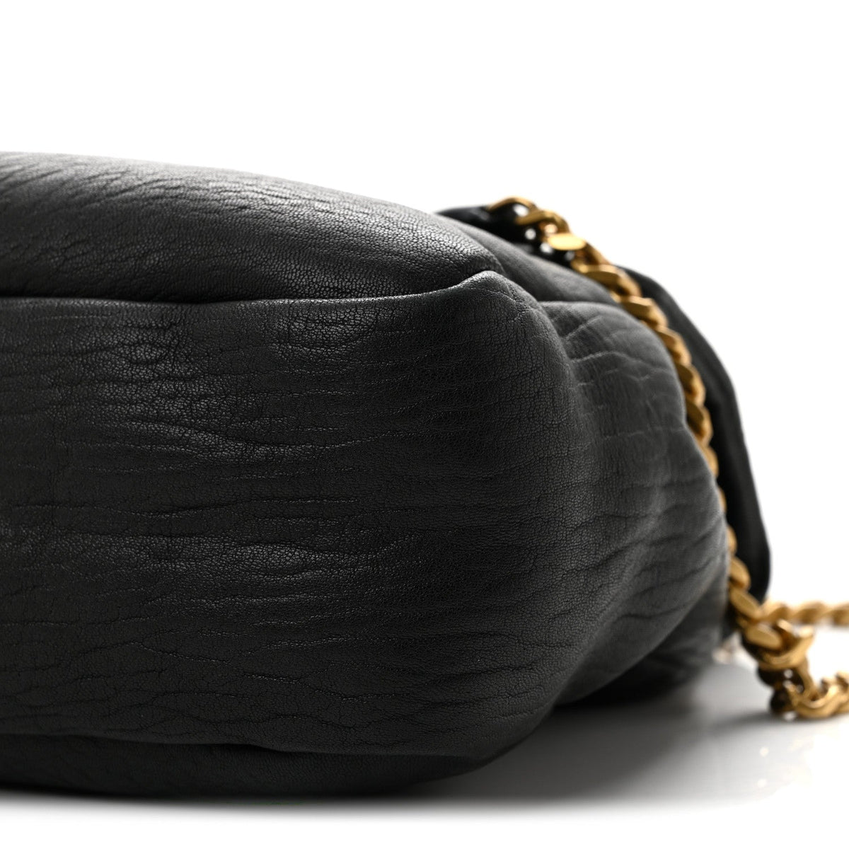 Large Lambskin Handbag - Black