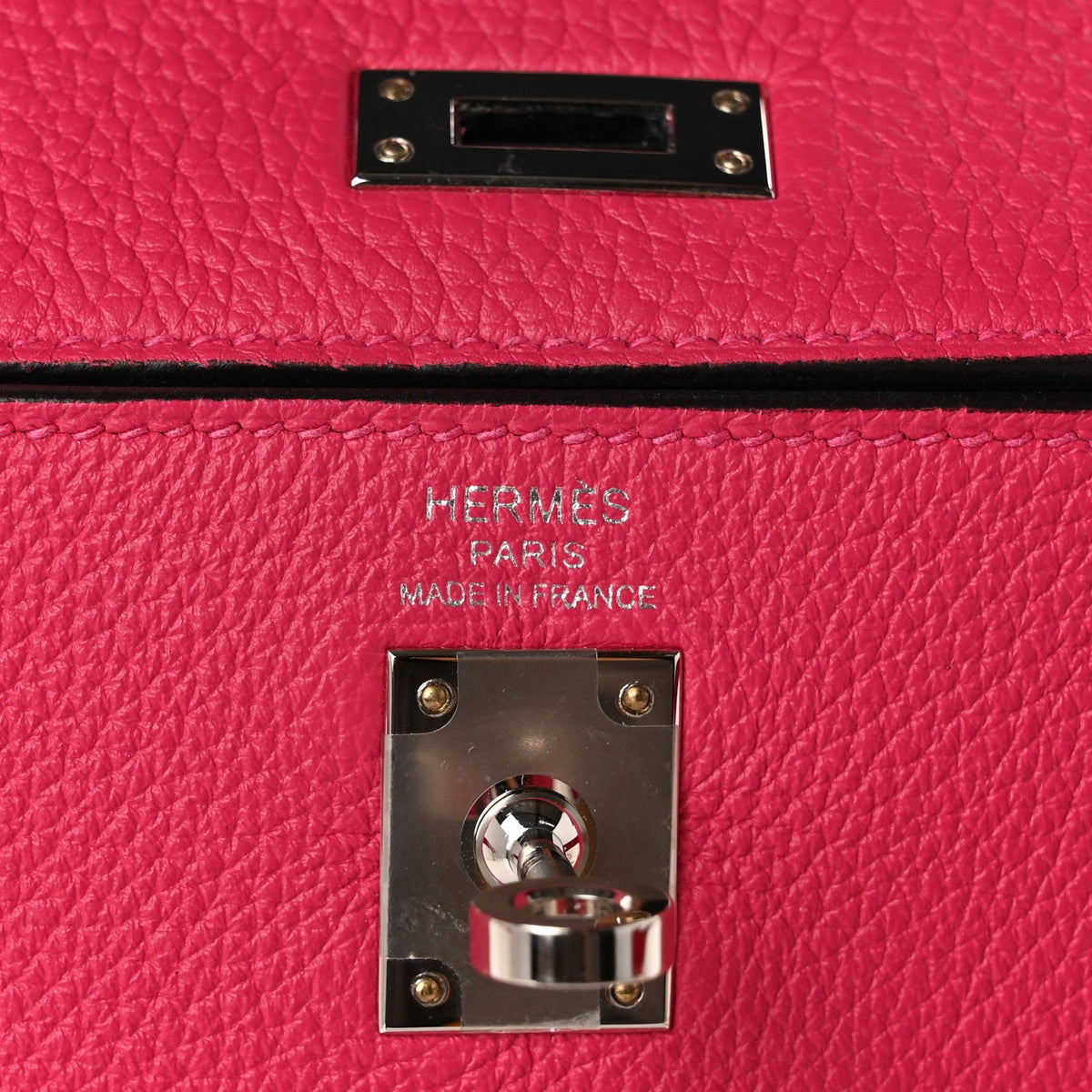 Togo Kelly Retourne 25 Rose Mexico Handbag