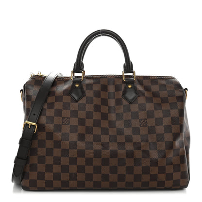 Damier Ebene Speedy Bandouliere 35 Handbag