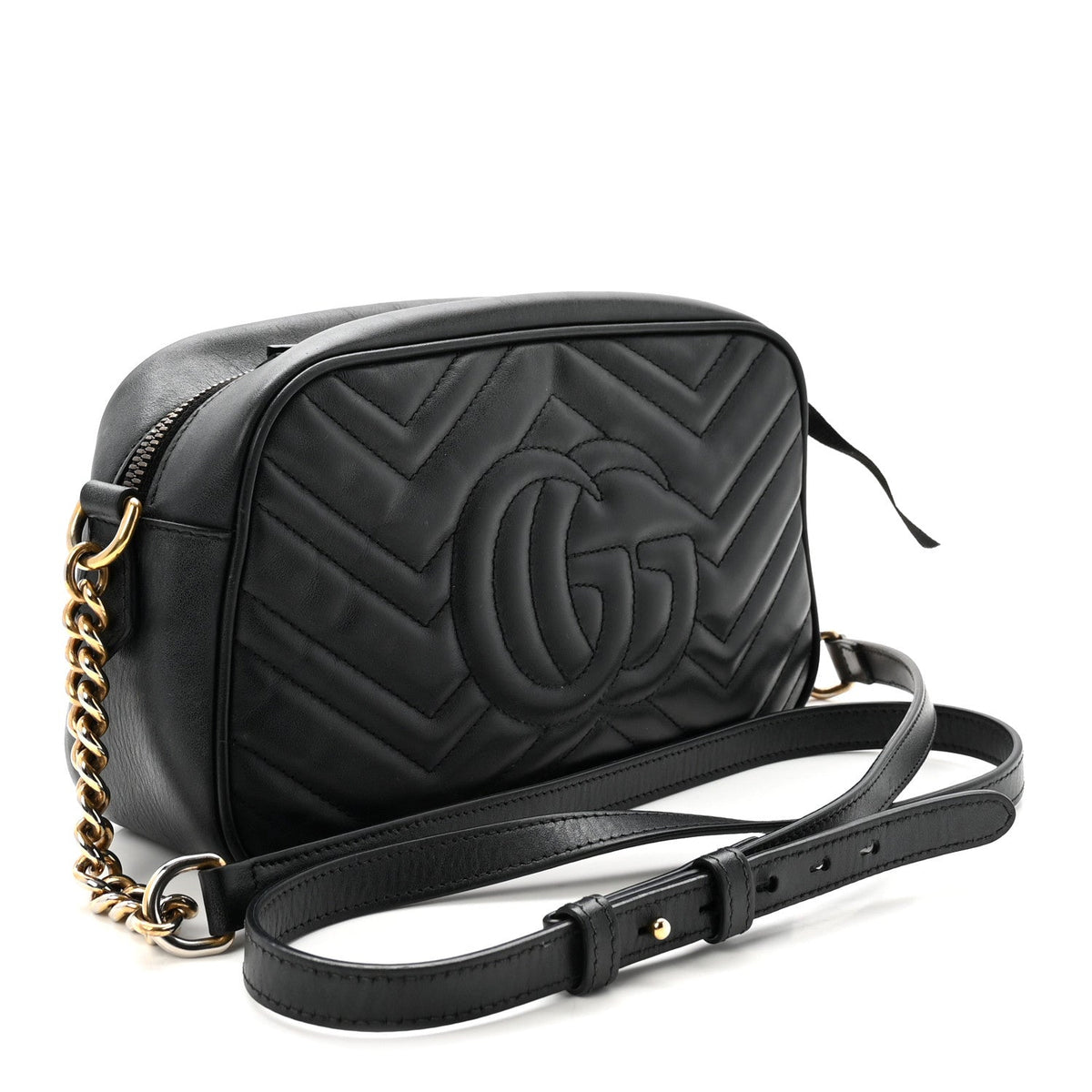 Small Calfskin Shoulder Bag - Black