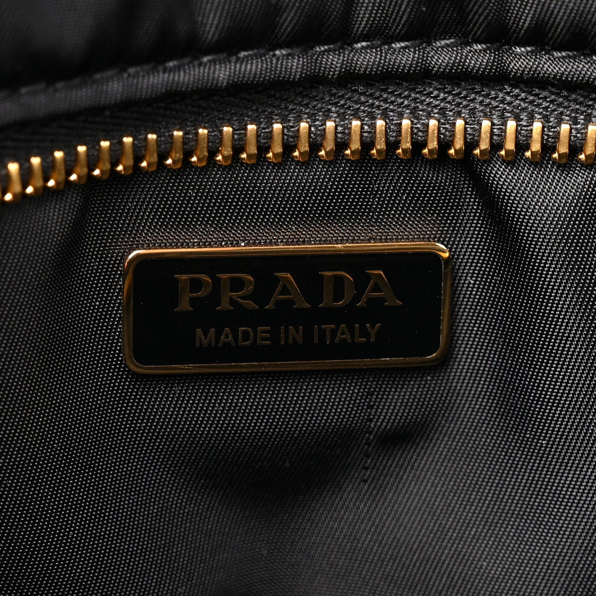 Medium Nylon Shoulder Bag - Black