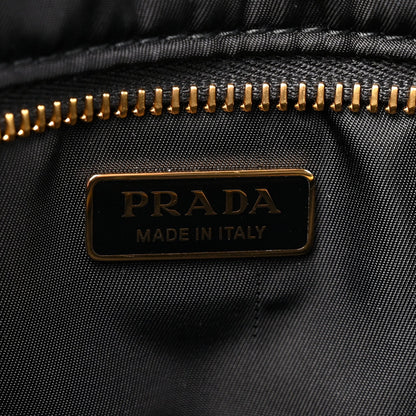 Medium Nylon Shoulder Bag - Black