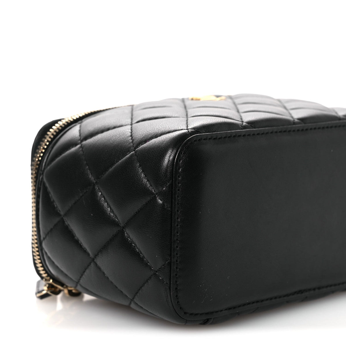 Small Quilted Lambskin Handbag - Black