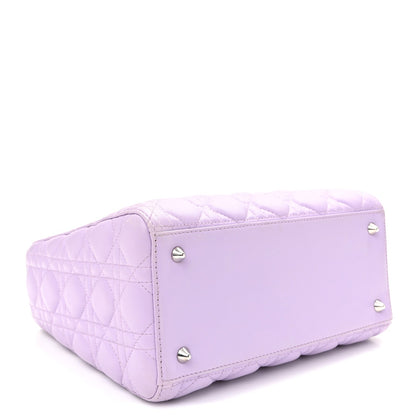 Medium Lambskin Handbag - Purple