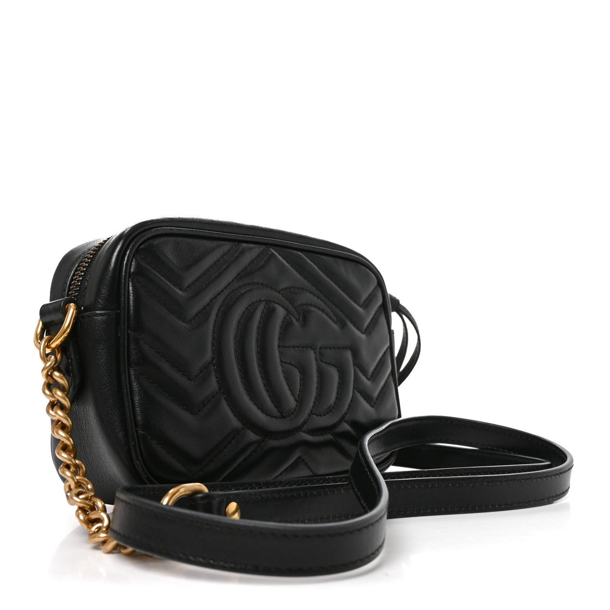 Small Calfskin Shoulder Bag - Black