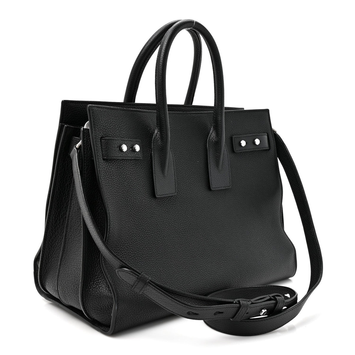 Small Calfskin Handbag - Black