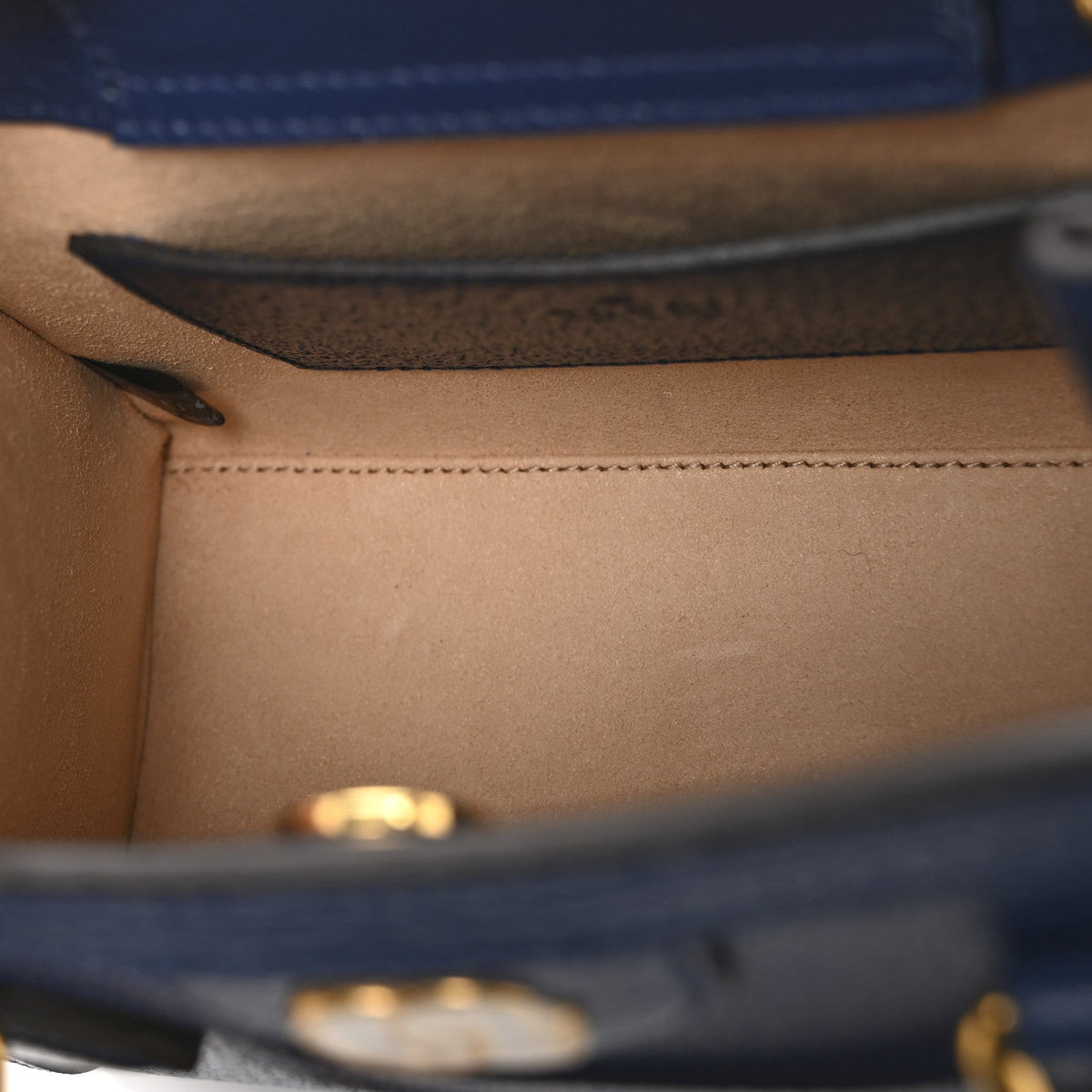 Mini Calfskin Tote Bag - Red