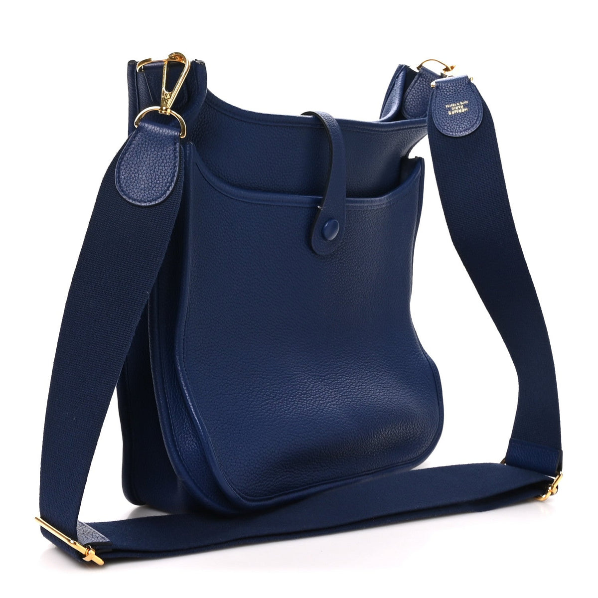 Taurillon Clemence Evelyne Iii Pm Bleu E Handbag