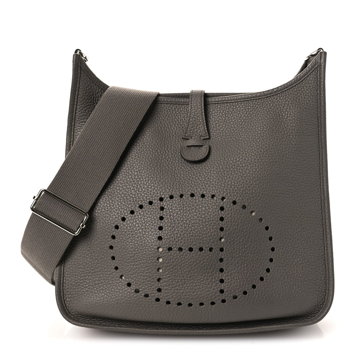 Taurillon Clemence Evelyne Iii Pm Etain Handbag