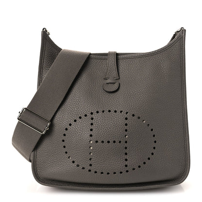 Taurillon Clemence Evelyne Iii Pm Etain Handbag