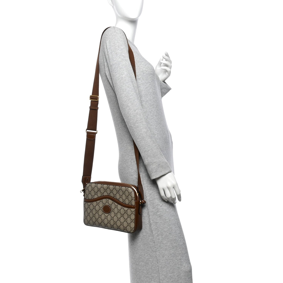 Calfskin Shoulder Bag - Beige