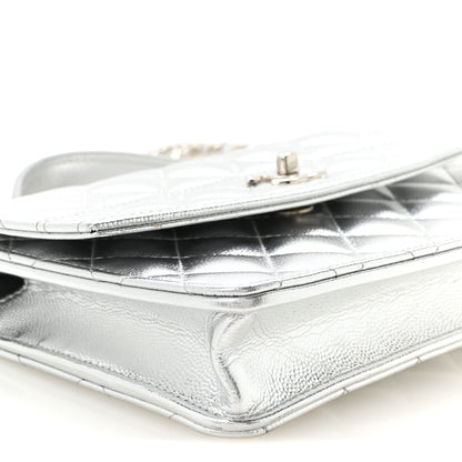 Quilted Caviar Wallet Bag