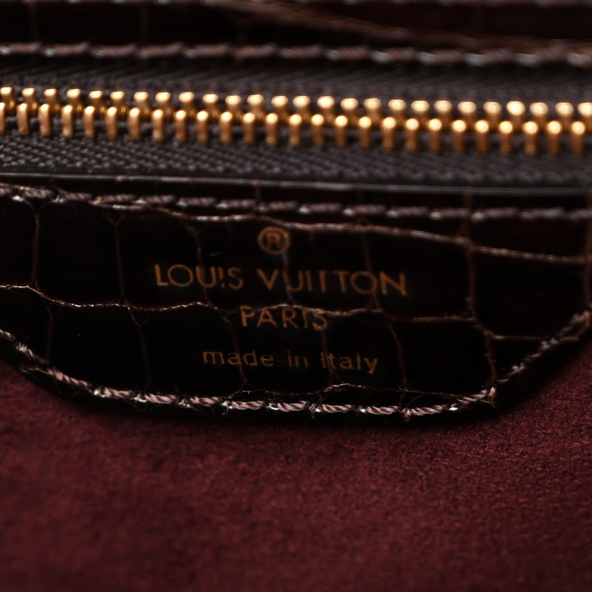 Monogram Vienna Alligator Sac Fermoir Gm Handbag