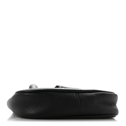 Mini Calfskin Hobo Bag - Black