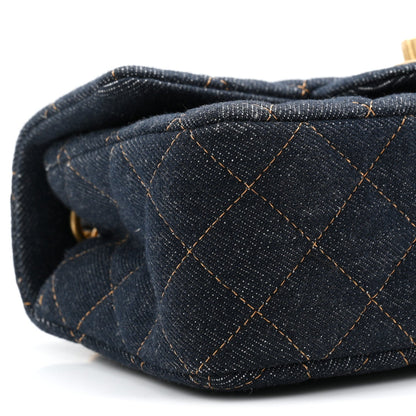 Mini Quilted Flap Shoulder Bag - Tan