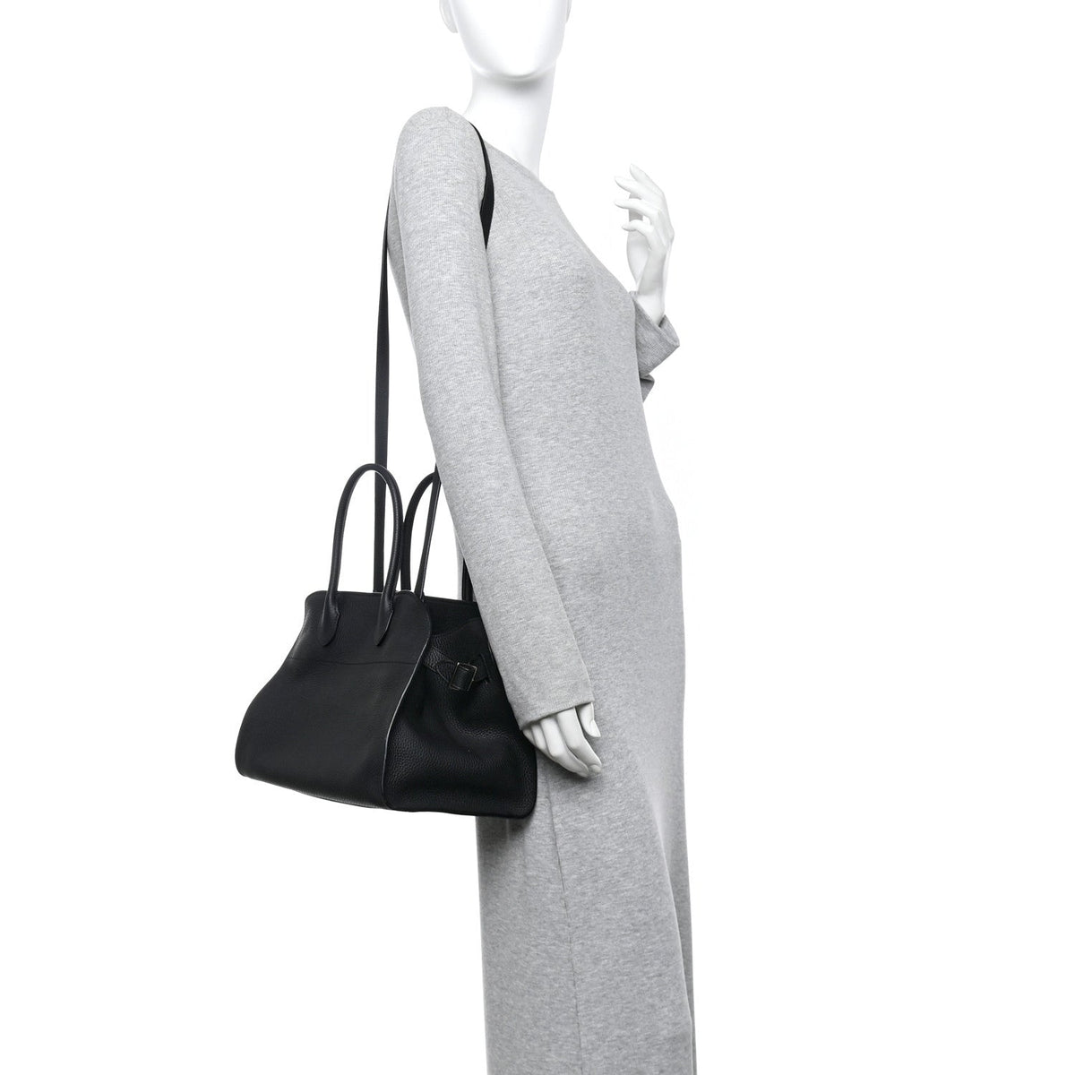 Calfskin Handbag - Black