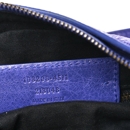 Agneau Classic Hardware First Bleu Lavan Handbag