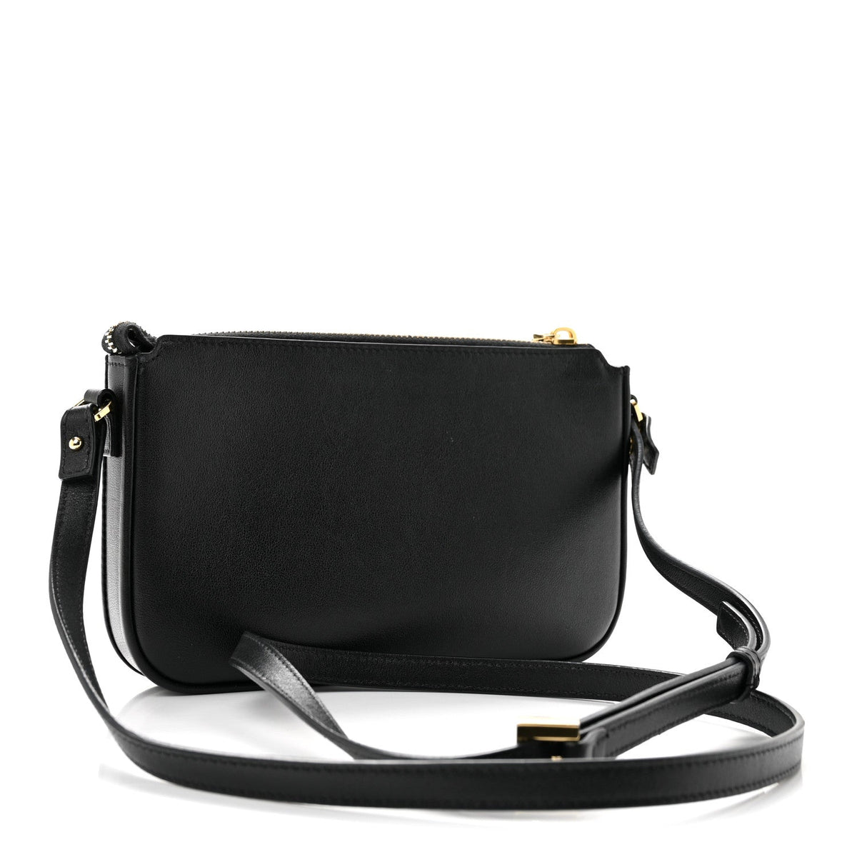 Mini Calfskin Crossbody Bag - Black