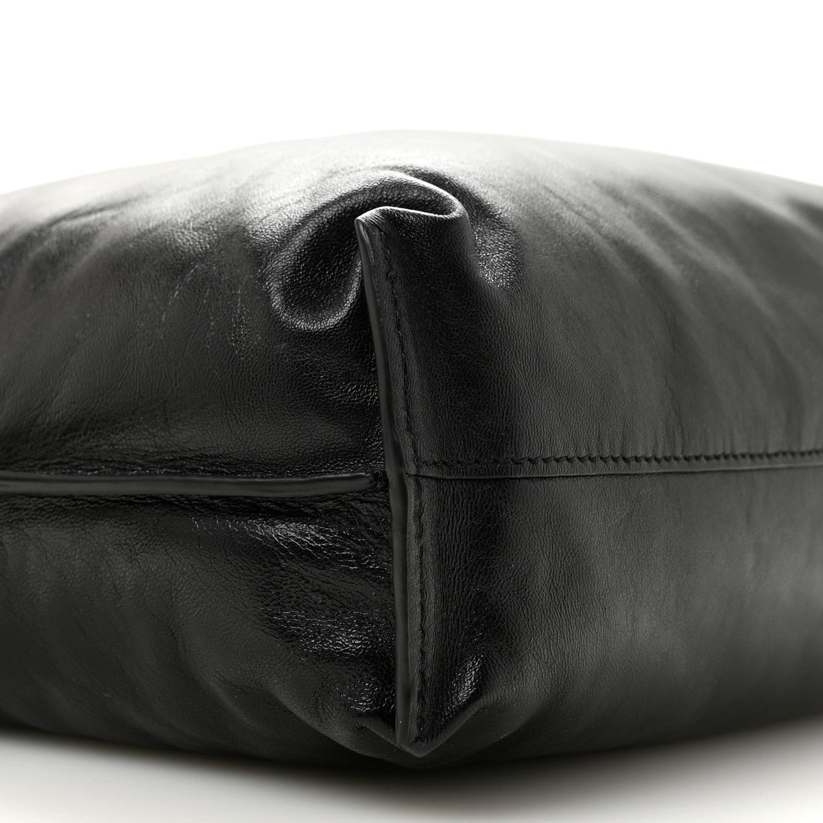 Lambskin Nappa Clutch Bag - Black