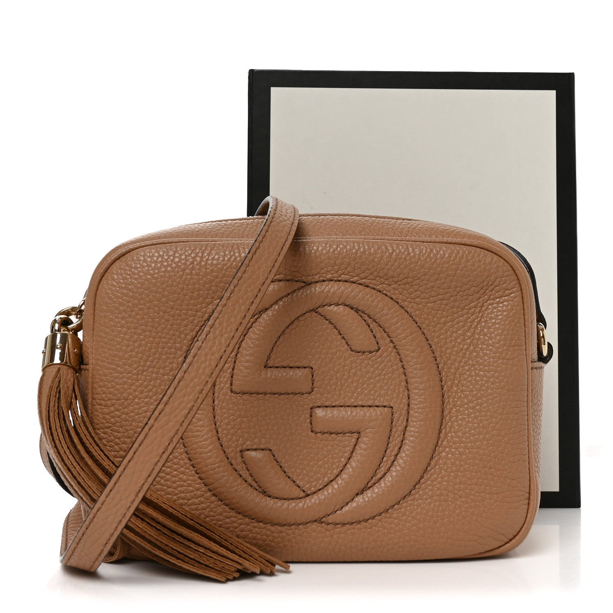 Small Calfskin Handbag - Beige