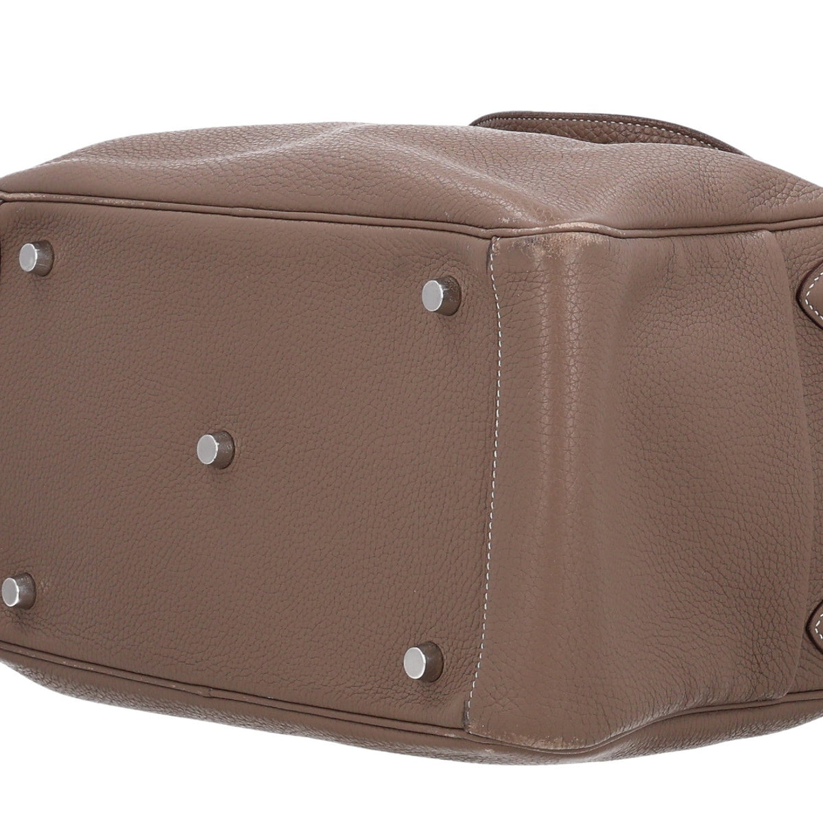 Taurillon Clemence Lindy 30 Etoupe Handbag