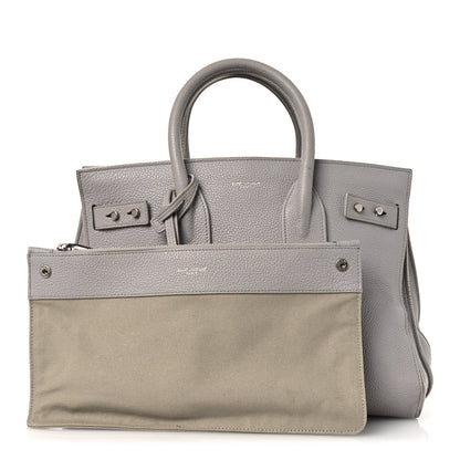 Small Calfskin Handbag - Grey