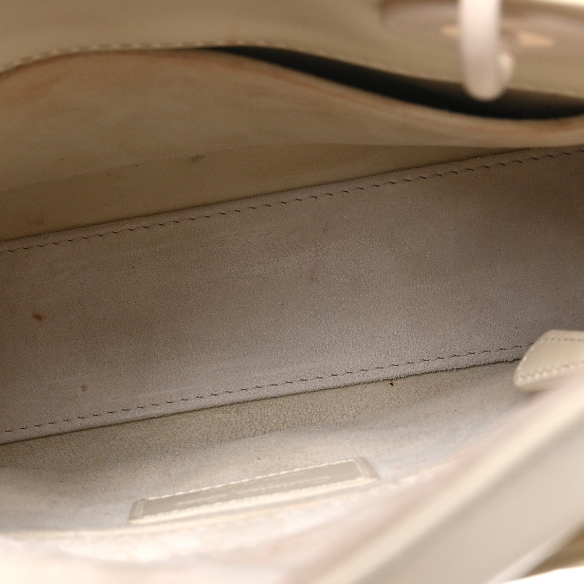 Small Calfskin Handbag - White