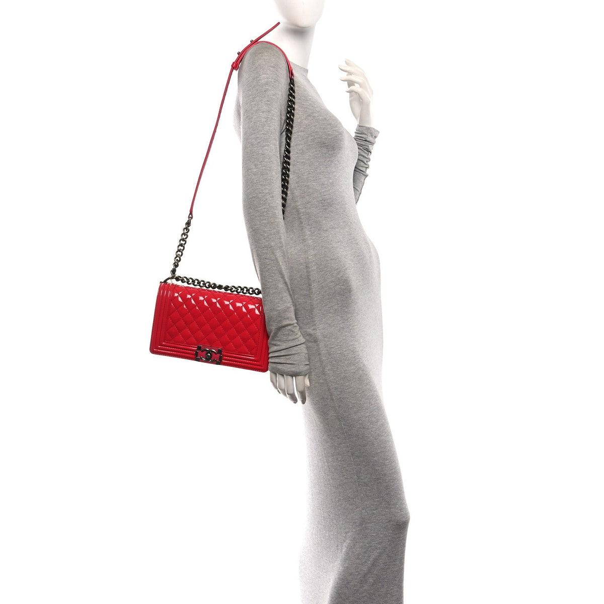 Medium Quilted Calfskin Flap Shoulder Bag - Pink