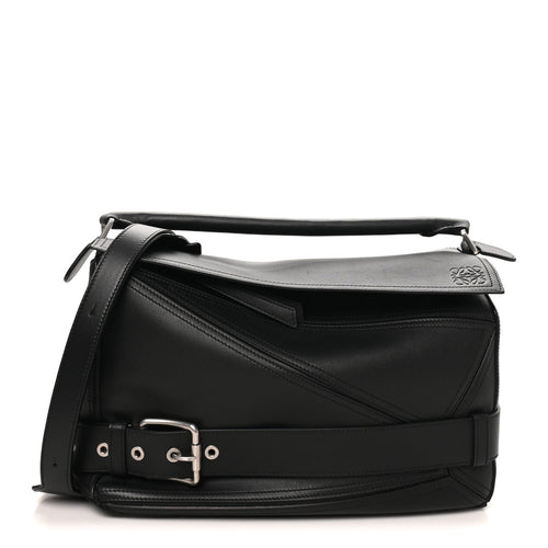 Large Calfskin Handbag - Black