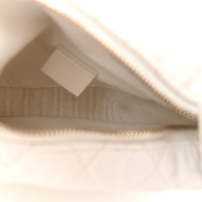 Quilted Lambskin Hobo Bag - White