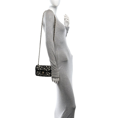Mini Flap Shoulder Bag - Black