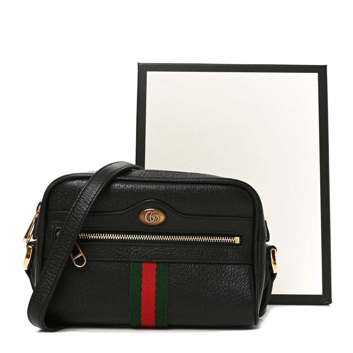 Mini Calfskin Shoulder Bag - Black