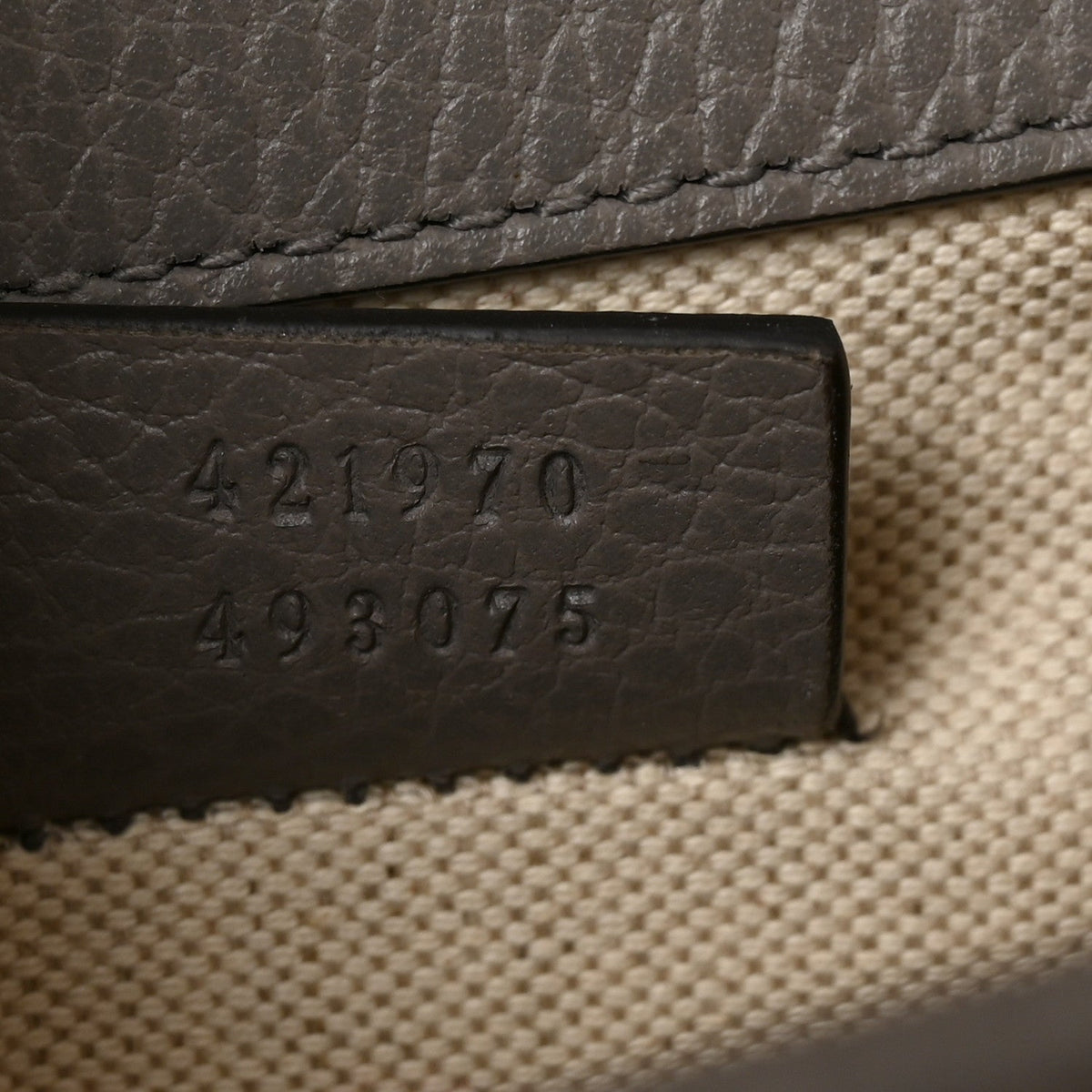 Mini Calfskin Shoulder Bag - Grey